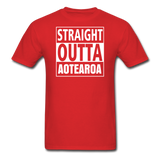 MFD Straight Outta Aotearoa Tee - red