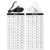 dragonfly Black High Top Canvas Shoes