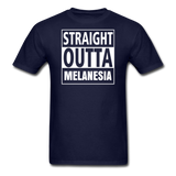 Straight Outta Melanesia Unisex Tee - navy