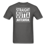 MFD Straight Outta Aotearoa Tee - charcoal