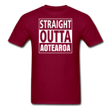 MFD Straight Outta Aotearoa Tee - burgundy